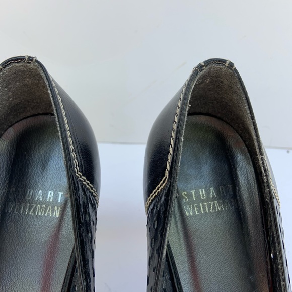 Stuart Weitzman Black Heels Size 6W - Picture 9 of 13
